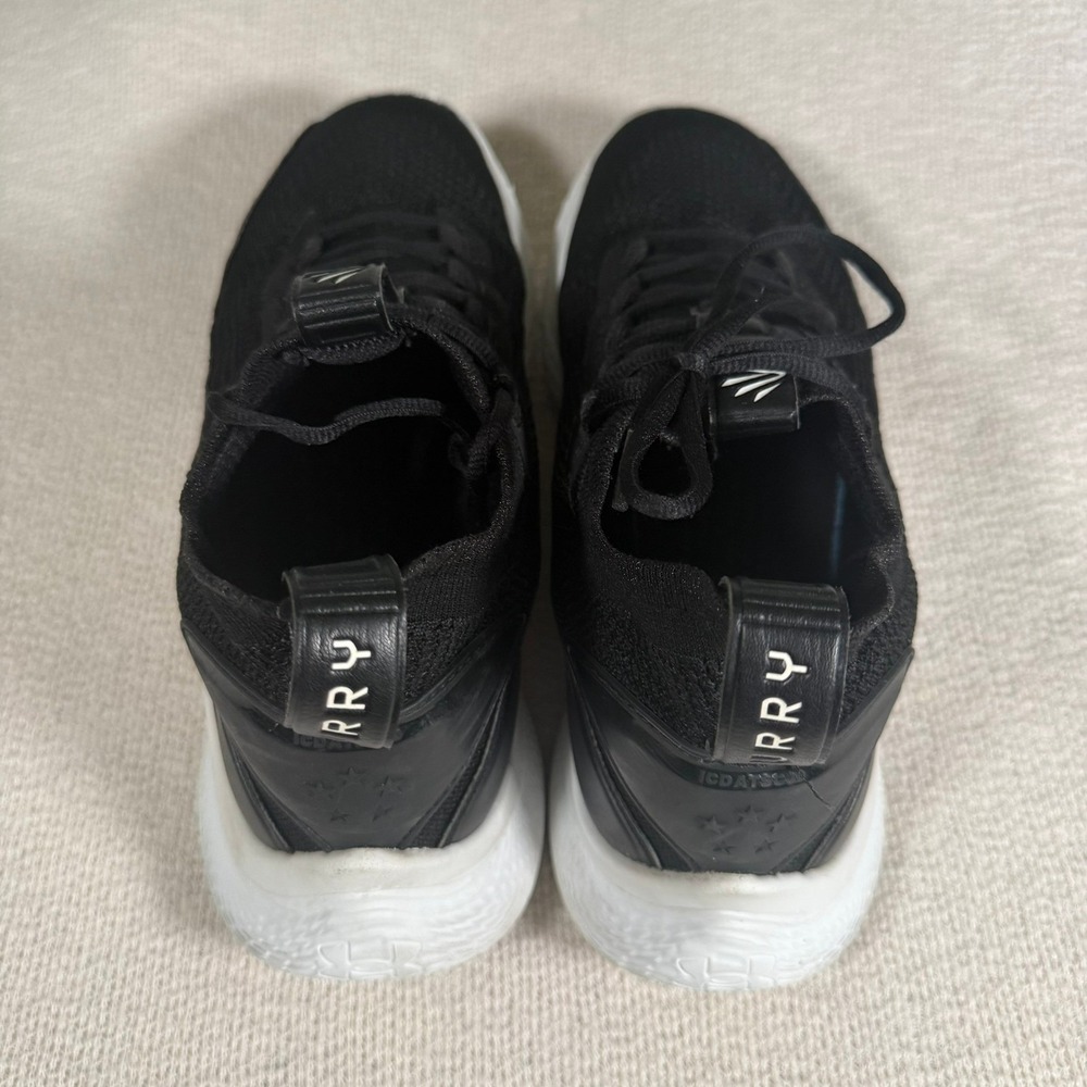 Under Armour Curry 8 Flow Sneakers Size 10 Black White Basketball 3023085-002 - Picture 9 of 16